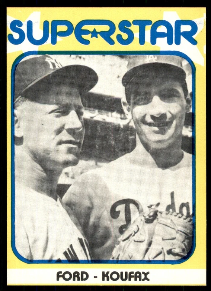 1980 TCMA Superstars Whitey Ford/Sandy Koufax New York Yankees/Los Angeles - Image 1 of 2