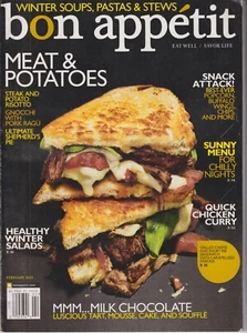 Bon Appetit February 2010 Meat & Potatoes, Winter Soups, Pastas and Stews (Maga - Picture 1 of 1