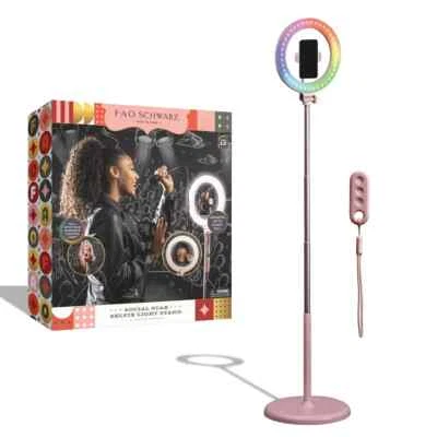 FAO SCHWARZ SOCIAL STAR SELFIE LIGHT STAND PINK New - Image 1 of 4
