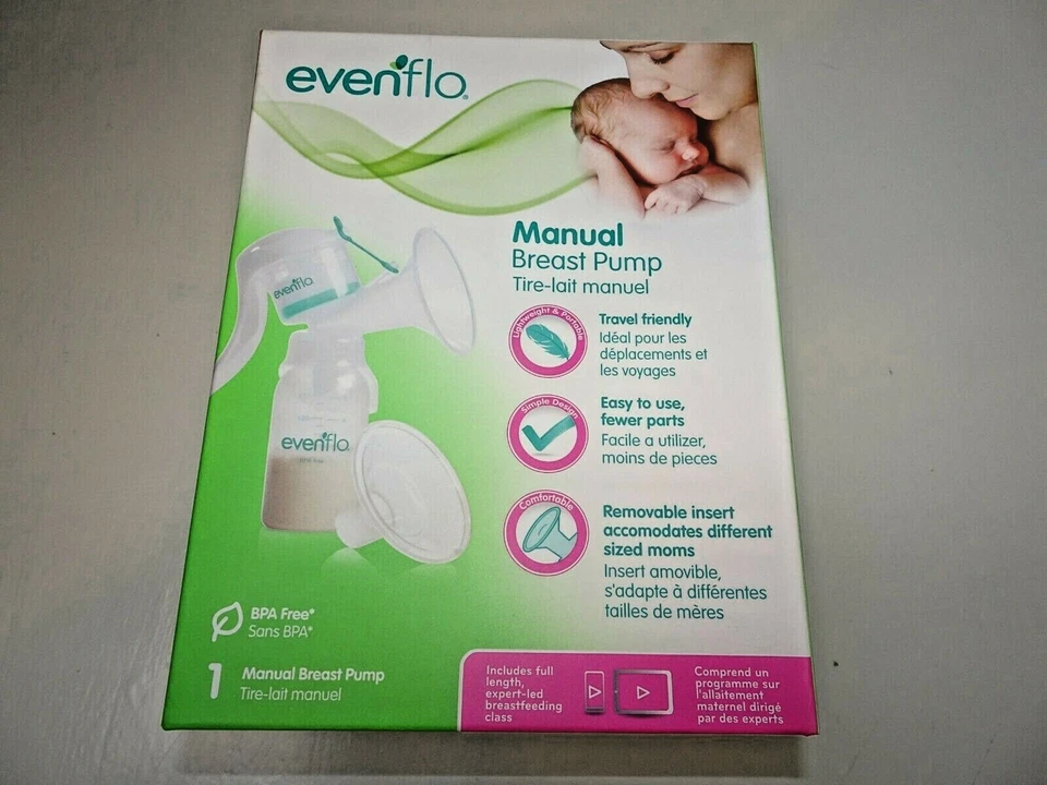 Evenflo Manual Breast Pump Model 2860 Lightweight Portable