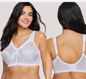 Glamorise MagicLift Original Support Bra White 48C Style 1000 NWOT - Picture 1 of 3