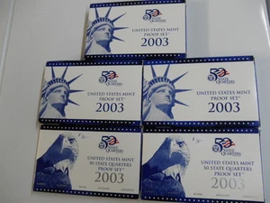 2003 MINT PROOF SET & PROOF QUARTERS - Picture 1 of 1