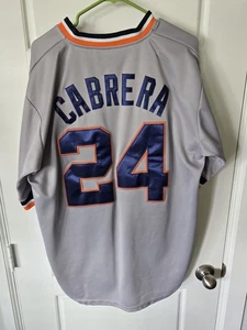 Authentic Majestic Size 54 2XL Miguel Cabrera Jersey 1980's Detroit Tigers - Picture 1 of 7