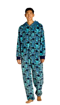 Disney Lilo & Stitch Pajama Union Suit One Piece M L Costume Men Women Christmas - Image 1 of 4
