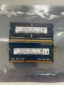 2 Hynix 4bg PC3-12800 (DDR3-1600) Memory For Laptop. 8GB Total - Picture 1 of 1