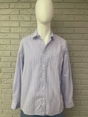 Camisa Johnson & Murphy Hombres Texturizada Cuadros Manga Larga Abotonada Talla L Foto 1 de 4