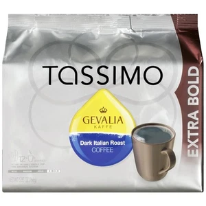 Discos en T de café Tassimo Gevalia tostado italiano oscuro extra audaz para... - Imagen 1 de 5
