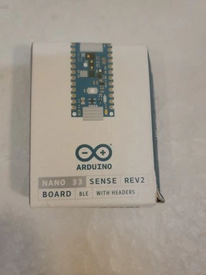 Arduino Nano 33 BLE Sense Rev2, nRF52840 + Sensors for AI, IMU, 64MHz, ABX00069 - Image 1 of 3