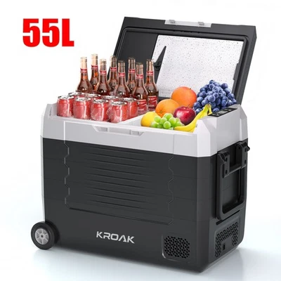 55L Auto Kompressor Kühlbox Kühlschrank 12/24V Camping Auto Gefrierschrank - Bild 1 von 4