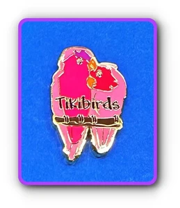 Geocoin Tikibirds Tropical Lovebirds Polished Gold Unactivated - Picture 1 of 3