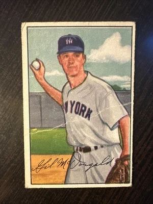 Bowman #33 Gil McDougald 1952 radiocontrol New York Yankees en muy buena condición *Hot Corner vintage* Foto 1 de 2