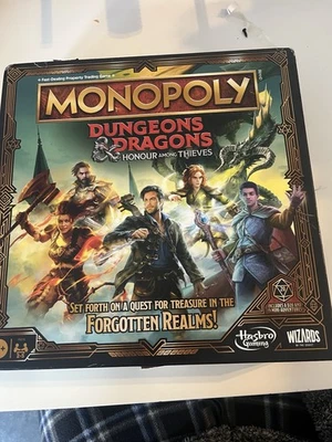Monopoly Dungeons & Dragons: Honor Among Thieves Board Game Open, Never Played - Image 1 of 3