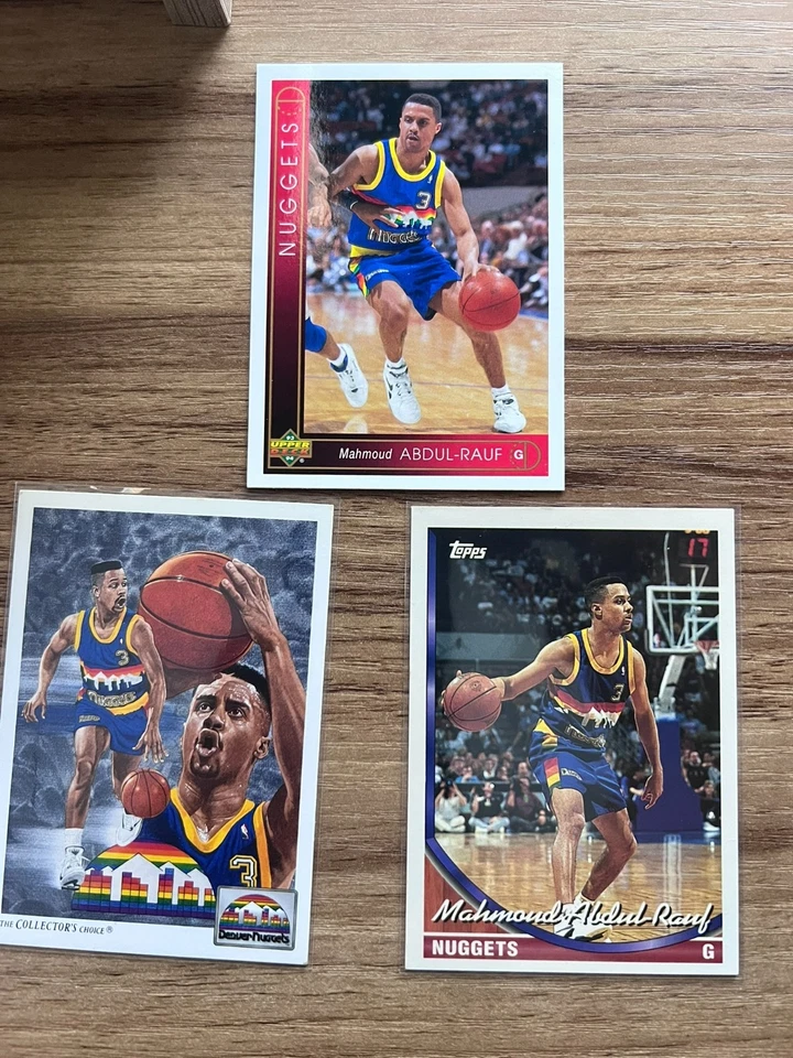1993-94 Mahmoud Abdul-Rauf-Upper Deck  #44- Denver Nuggets *3 CARDS* - Image 1 of 2