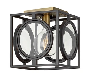 Hinkley Lighting 3921 Fulham 1 Light 10"W Flush Mount Square - Bronze - Picture 1 of 1