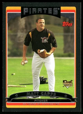 Matt Capps Pittsburgh Pirates 2006 Topps Black #627 SN /55 - Image 1 of 2