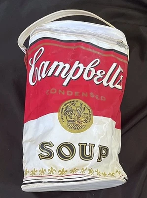 Campbells SOUP Can Bag~60s Pop Art~Andy Warhol Tote/Beach Bag~Vtg MCM**READ** - Image 1 of 4