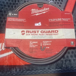 Milwaukee 48-53-2674 5/16 in. x 50 ft. Inner Core Bulb Head Cable w/ RUST GUARD  - Picture 1 of 5