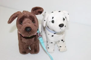 American Girl Puppe Haustier Welpe Hund Dalmation und Labor 2014 nicht mehr produziert mit Halsbändern und - Bild 1 von 11