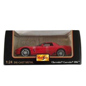 Maisto 1:24 Die-Cast Chevrolet Corvette Z06 Red Special Edition GM Licensed NIB - Picture 1 of 7