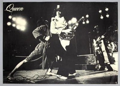 QUEEN – rare vintage original 1976 Elektra/Warner-Pioneer promo poster - Image 1 of 4