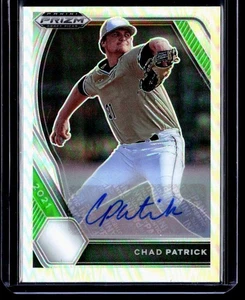 Panini Prizm 2021 selecciones del draft holograma plateado automático Chad Patrick Brewers #PDP107 - Imagen 1 de 2