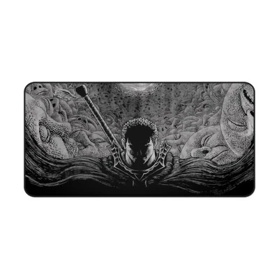 Berserk Guts Desk Mat, Manga Art Mousepad XL XXL, Minimalist Gift for Fans - Image 1 of 4