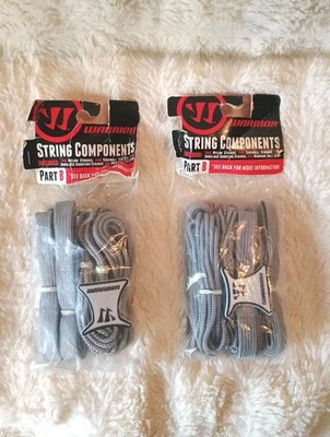 Kit de 2 componentes de cuerda de bolsillo con palo de lacrosse gris WARRIOR parte B cordones Foto 1 de 3