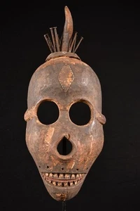 A Primitive African Bakongo Mask DR Congo Afrique 178 - Picture 1 of 6