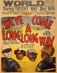 WE'VE COME A LONG, LONG WAY [1944] Jumbo window card poster - Picture 1 of 1