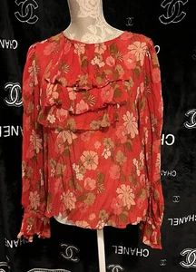 Zara Floral Blouse.Size EUR L. - Picture 1 of 9