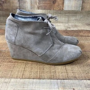 Toms Desert Taupe Wildleder Knöchel Keilabsatz Chukka Bootie - Bild 1 von 9