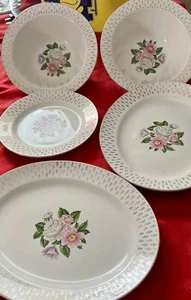 HOMER LAUGHLIN Lifetime 2 Serving Platter 2 Potatoe Bowls 1 Bread Veggie Bowl - Picture 1 of 7