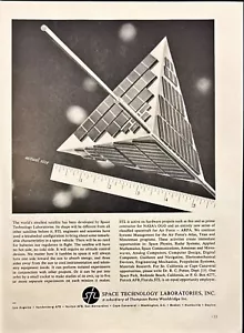 Space Technology Laboratories Worlds Smallest Satellite Vintage Print Ad 1962 - Bild 1 von 6
