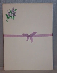 Papel de papel de colección lila y blanco flor 13 hojas florales 5 hojas lisas - Imagen 1 de 4