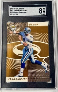 1998 Upper Deck UD Choice - Starquest Gold #SR11 Troy Aikman 1/100 SGC 8 Rare SP - Picture 1 of 3