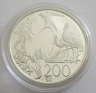 Slowakei 200 Korun 1995 Naturschutzjahr Silber PP