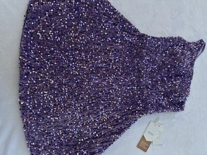 Homecoming Prom Or Party Dress Metallic Purple Xs Women Girls Dresses - Picture 1 of 8