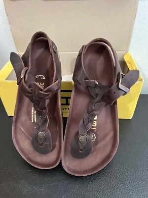New Birkenstock Kairo Braided Habana Brown Leather Regular Width/Size 35 w/box.  - Image 1 of 4