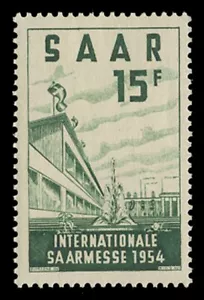 SAAR SC #248, 1954 INTERNATIONALE AUSSTELLUNG IN SAARBRÜCKEN - Bild 1 von 2