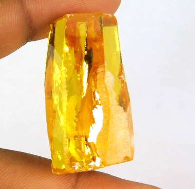 天然 226.20 克拉橙色柬埔寨锆石粗糙 – 认证散装宝石 — 第 1/4 张图片