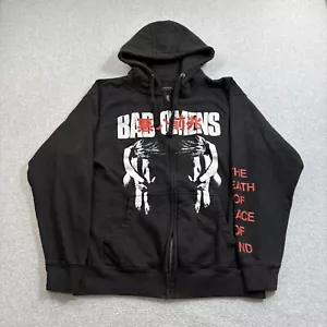 Bad Omens Hoodie Men M Black Full Zip Jacket Death Of Peace Of Mind Heavymetal - Picture 1 of 8