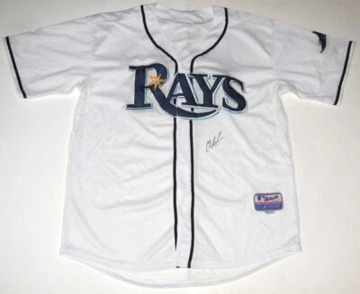 CHRIS ARCHER Autographed TAMPA BAY RAYS Jersey + COA! — 第 1/3 张图片