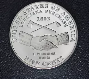 2004 S Proof Jefferson Nickel Peace Medal -Louisiana Purchase - From a Proof Set - Picture 1 of 2