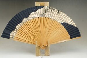 Japanese Folding SENSU Fan /Antiques/43㎝ wide/KANJI SAMURAI KENDOU
