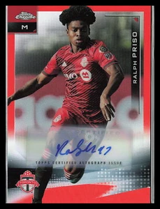 2021 Topps Chrome #d/25 #171 Ralph Priso Orange Refractor Auto - Picture 1 of 2