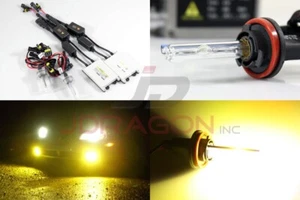 H11 3000K Gold Yellow 35W Slim AC Canbus Ballast Xenon HID Conversion Kit Fog - Picture 1 of 5