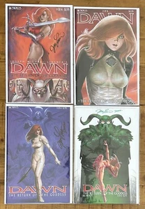 Dawn The Return Of The Goddess #1,2,3,4 Signed Joseph M. Linsner NM Set Joe - Picture 1 of 1