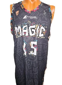 Ripon Athletic #15 Lakeland Magic G League Team Issued Jersey Day Of The Dead XL - Picture 1 of 8