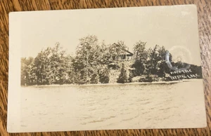 c1910s  RPPC Birch Isle Crystal Lake Wisconsin Real Photo - Picture 1 of 3