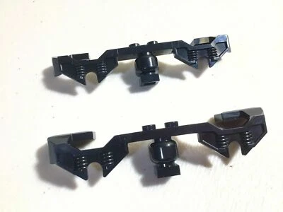 2x Train Motor Bogies Decorative Side LEGO Black 2871 b 9V 39886 60198 197 Wheel - Image 1 of 3